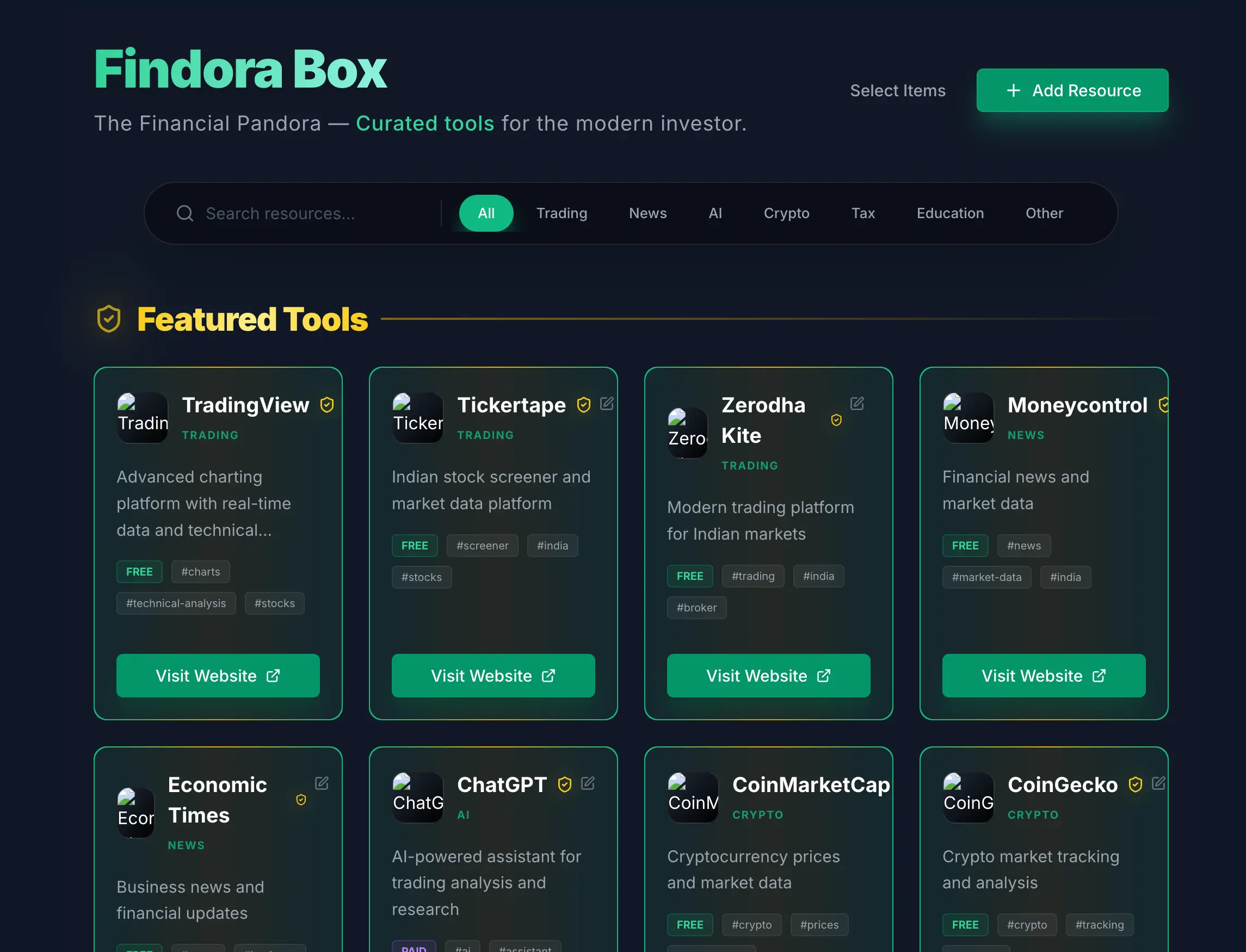 Findora Box — AI Tools & Trading Utilities screenshot